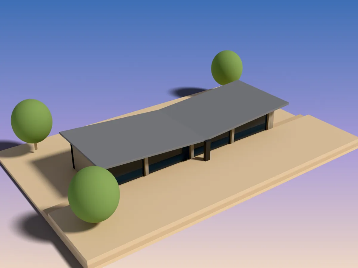 Weekend house in the Magaliesberg, the presentation model.