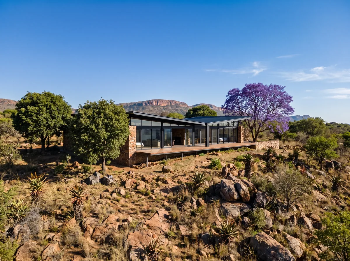 Weekend house in the Magaliesberg, built.