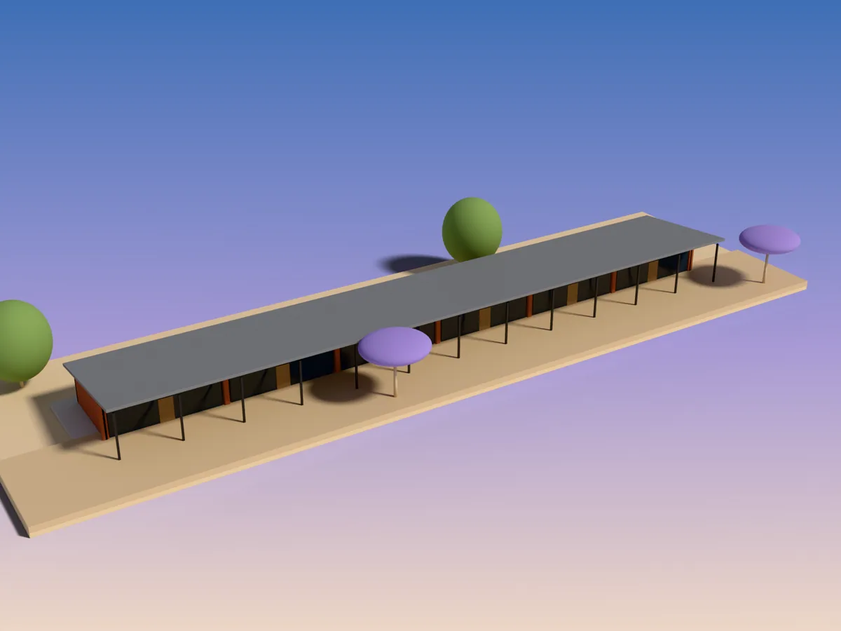 School pavilion in Mamelodi, the presentation model.