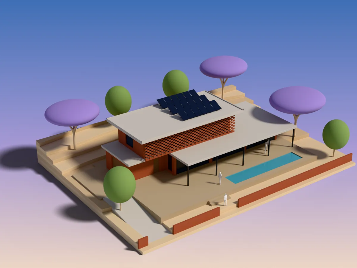 House in Waterkloof, the presentation model.