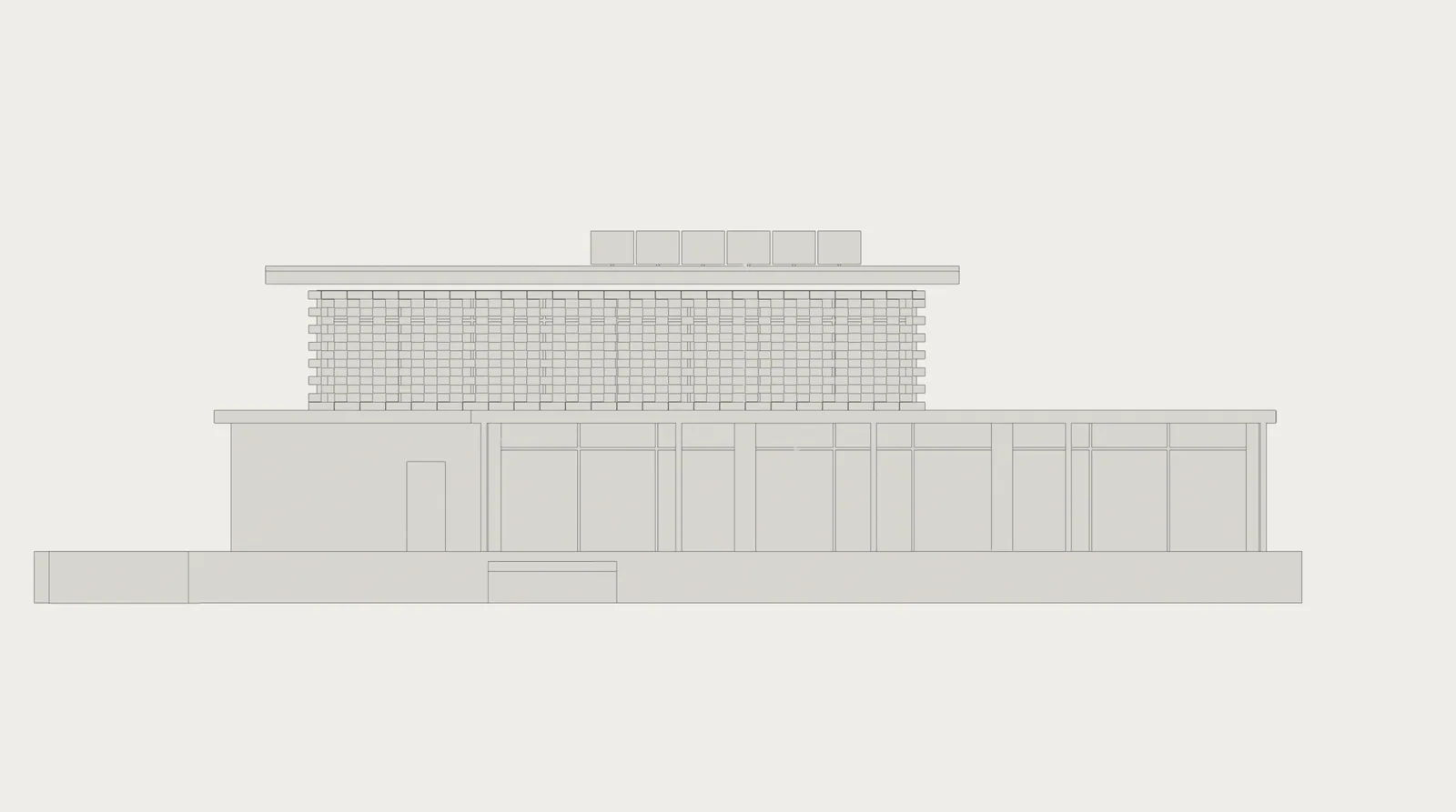 The house in Waterkloof at the stage: council drawings.